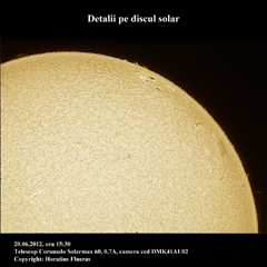 Detalii in cromosfera solara, 20.06.2012