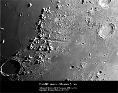 Detalii lunare, Muntii Alpi pe Luna, 29 aprilie 2012