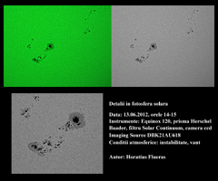 Detalii in fotosfera solara, 13 iunie 2012